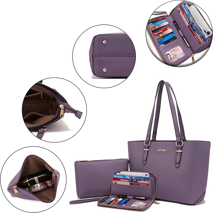 Purses And Wallets Set For Women Work Tote Satchel Handbags Shoulder Bag Top Handle Totes Purse With Matching Wallet