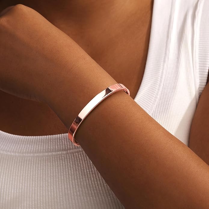 Gold Bracelets Set for Women Non Tarnish, 14K Gold Plated Sterling Silver Chunky Cuff Bracelet Stackable Gold Bangles Bracelet for Women Trendy Fashion Accessories Tie Knot Cuban Rope Paperclip Beaded Bracelet Stack Jewelry Valentines Day Gifts