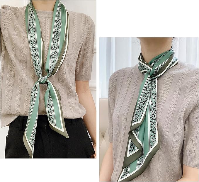 Hair Scarf for Women Silky Satin Headscarf Neck Scarves for Handbag Accessory