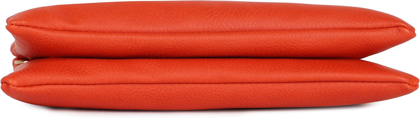 Solene Women's Lightweight Multi Compartment Wristlet Clutch Wallet Crossbody Bag