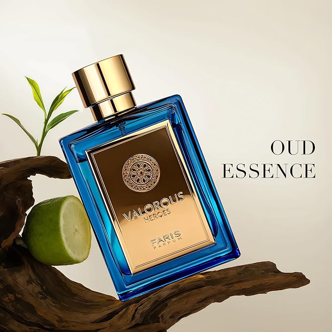 VALORES HEROES Men's Cologne 100ml Woody Oriental Eau de Parfum Citrus Leather Fragrance Gift