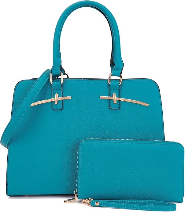 Purses for Women Handbag Wallet Tote Shoulder Hobo Bag Top Handle Satchel Purse Set 2pcs with 3 Compartments