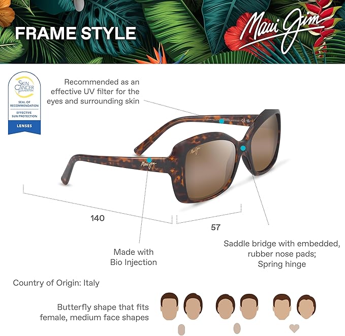 Maui Jim Polarized Women's Orchid Fashion Sunglasses