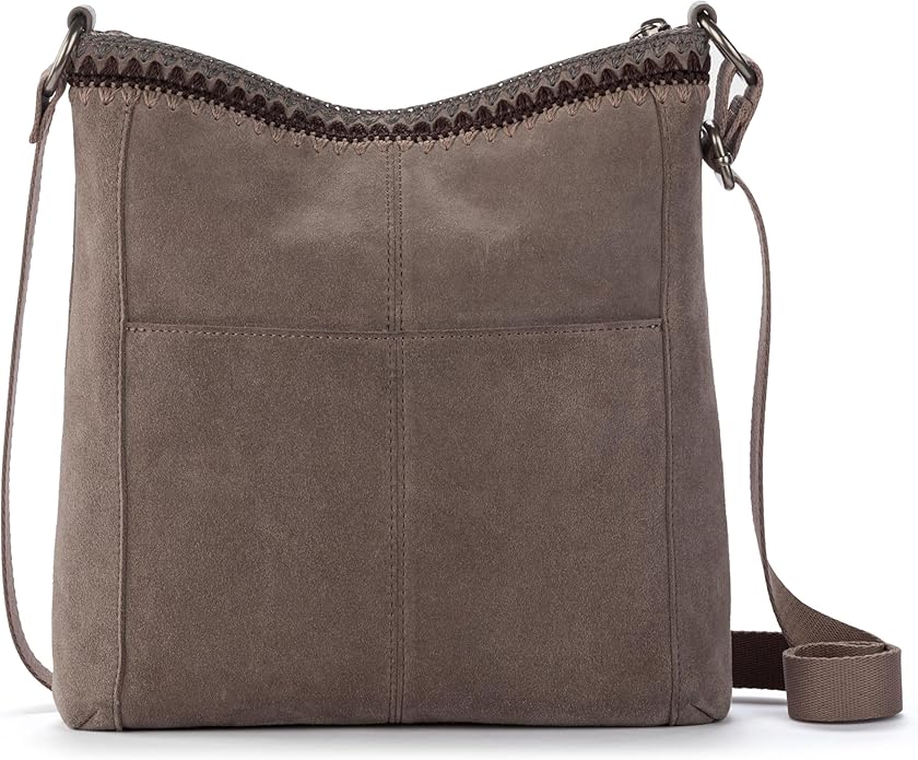 The Sak Lucia Crossbody Bag in Leather, Convertible Purse with Adjustable Strap