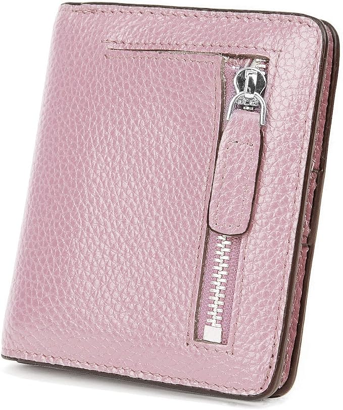 AINIMOER Small Leather Wallet for Women, Ladies Credit Card Holder RFID Blocking Women's Mini Bifold Pocket Purse