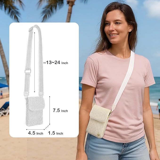 MINICAT Straw Small Summer Purses for Women Crossbody Purse Beach Bags for Everyday Cruise Travel Vacation Essentials | Straw, Small, Summer, for Everyday, Cruise, Travel, Vacation, Essentials
