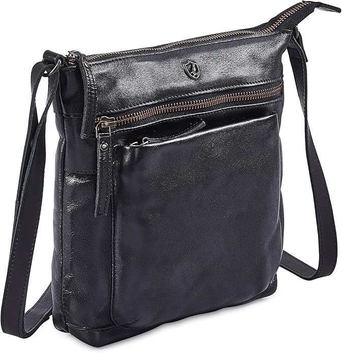 Real Leather Purse for Women Crossbody Bag Travel Shoulder Handbag Small Vintage Pocketbook | Real Leather, Travel, Shoulder, Small, Vintage