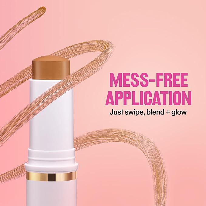 Revlon Glimmer Tinted Moisturizer Stick for Face, Lightweight Foundation, Hydrating Skincare-Infused Makeup, 150 150, 0.31 oz