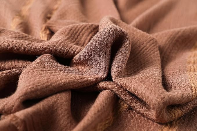 WINCESS.YU Women Gradient Scarf Long Shawls and Wraps Fashion Plain Pashmina Formal Scarf