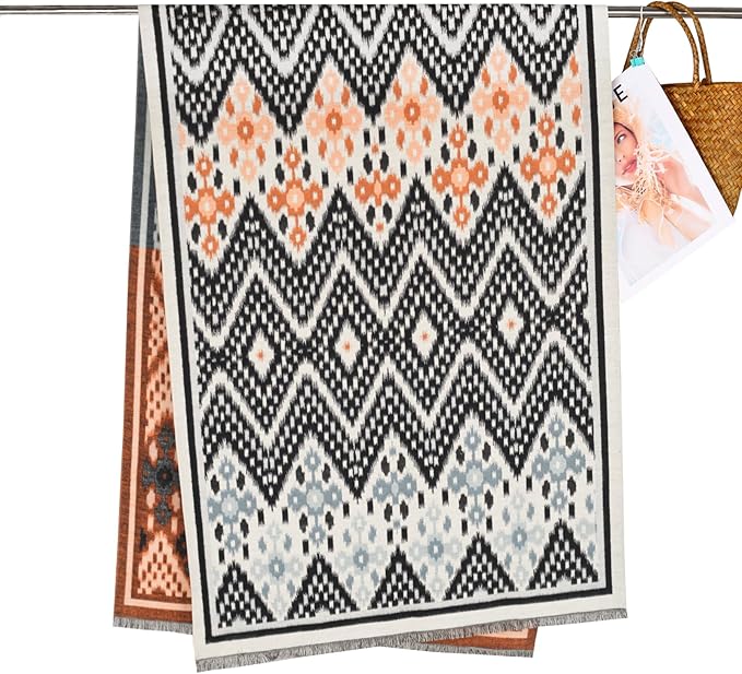 EXTREE Scarfs for Women Pashmina Silky Shawl Wrap for Evening Dressing Blanket Open Front Poncho Cape