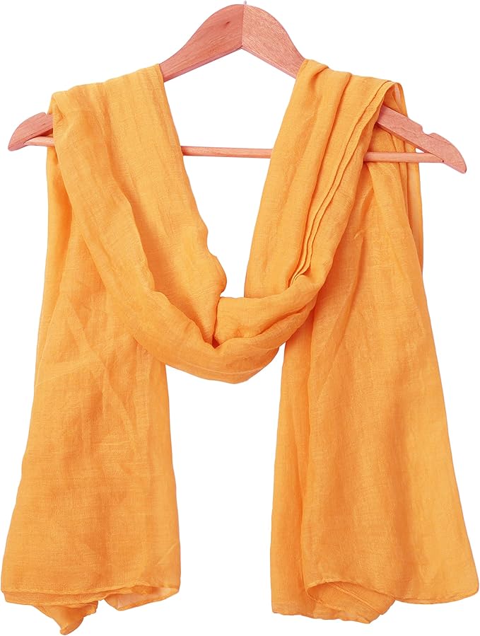 woogwin Women's Cotton Scarves Lady Light Soft Fashion Solid Scarf Wrap Shawl