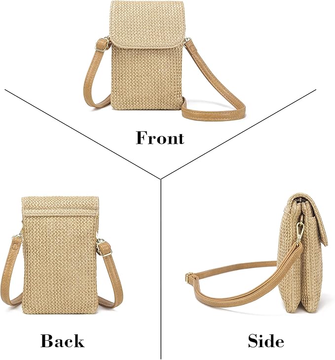 MINICAT Straw Small Summer Purses for Women Crossbody Purse Beach Bags for Everyday Cruise Travel Vacation Essentials | Straw, Small, Summer, for Everyday, Cruise, Travel, Vacation, Essentials