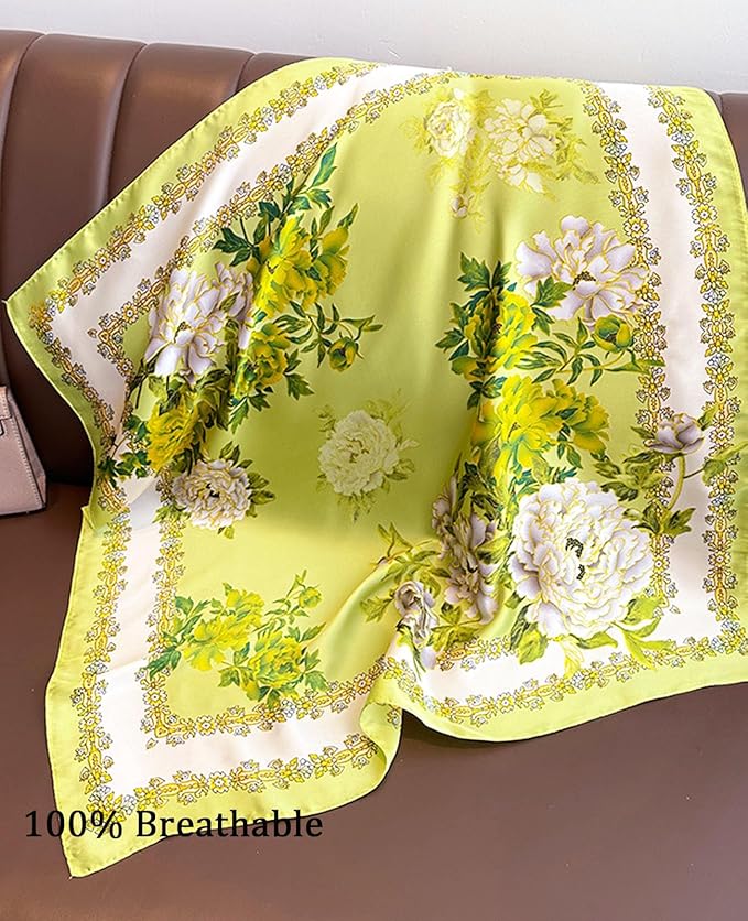 Dailyacc Hair Bandanas Scarf For Women Lightweight Fashion Neck Silk Satin Head Scarves For Sleeping Handbags Scarf
