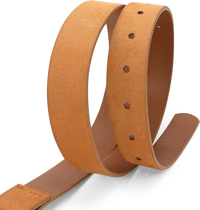 XZQTIVE Women's Leather Belts for Jeans Dress Pants Black Brown Belts for Women Ladies Waist Belts with Gold Buckle