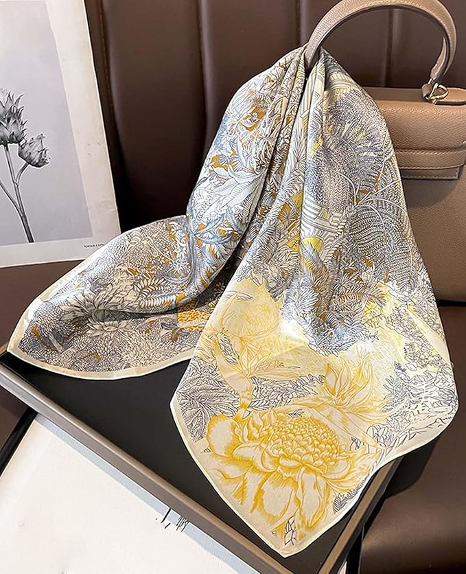 Satin Bandanas Head Scarf For Women Hair Scarves Accessories Lightweight Fashion Wrap Neck Silk Sleeping Headscarf