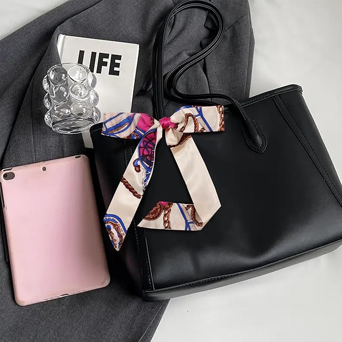 Purse Scarf for Women, Multifunctional Skinny Scarf for Bags Hair Neck Fashion Accessories