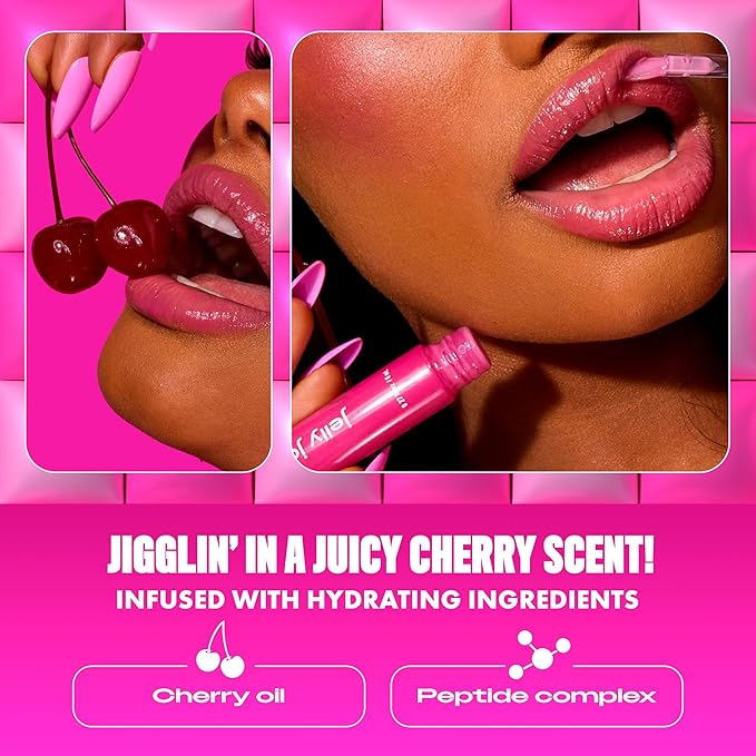 NYX PROFESSIONAL MAKEUP Jelly Job Lip Gloss, Lip Tint Gloss with Full-Bodied, Smoothing, and Hyper-Glossy Shine - Just Jelly (Clear)