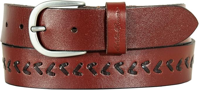 Eddie Bauer Women's Casual Leather Belts with Durable Metal Buckle