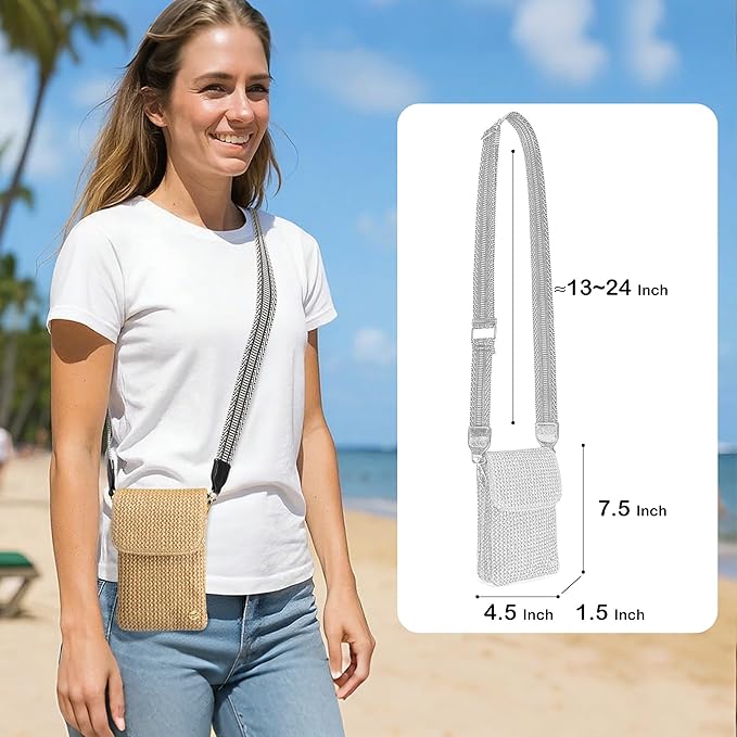 MINICAT Straw Small Summer Purses for Women Crossbody Purse Beach Bags for Everyday Cruise Travel Vacation Essentials | Straw, Small, Summer, for Everyday, Cruise, Travel, Vacation, Essentials