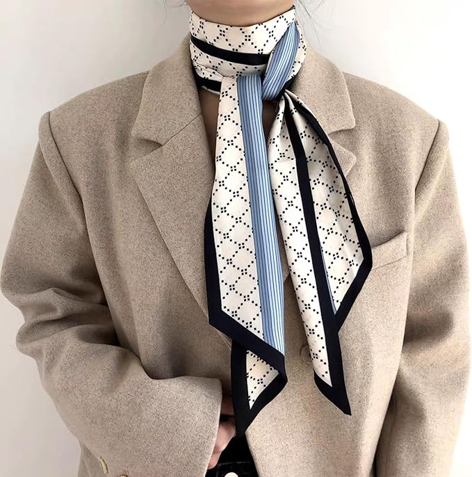 Hair Scarf for Women Silky Satin Headscarf Neck Scarves for Handbag Accessory