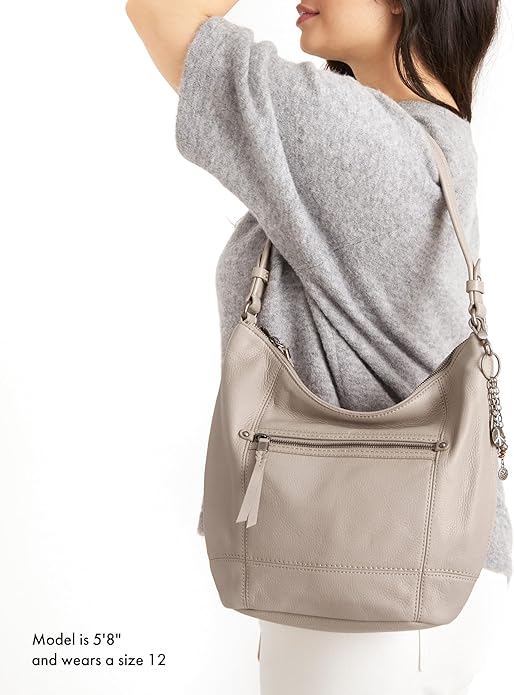 The Sak Sequoia Hobo Bag - Premium Large Leather Women's Handbag for Everyday & Travel - Durable Purse With Zipper Pocket