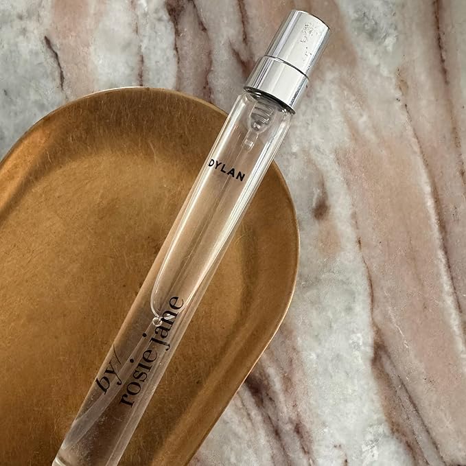 By Rosie Jane Travel Perfume Spray (Dylan) - Clean Perfume for Women - Non-Toxic Body Mist with Notes of Bergamot Blossom, Guaiac Wood & Amber Silk - Paraben, Sulfate & Phthalate Free (10ml)