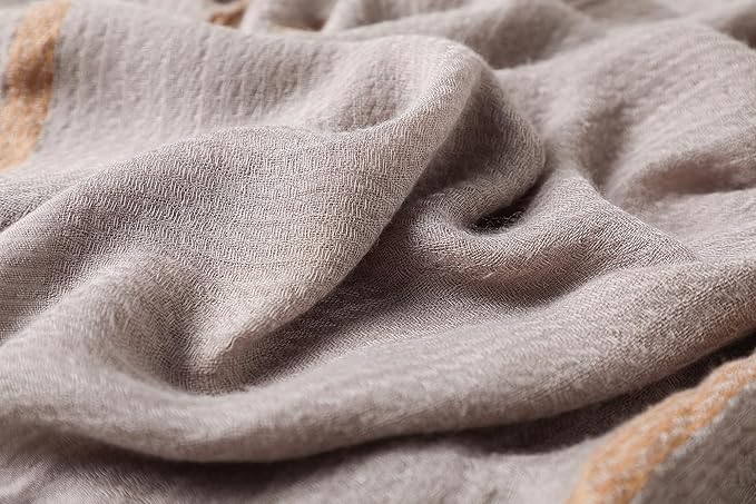 WINCESS.YU Women Gradient Scarf Long Shawls and Wraps Fashion Plain Pashmina Formal Scarf