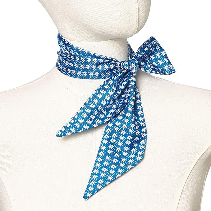 4 Pack Purse Scarf Handbags Skinny Twill Hair Scarves Narrow Neck Scarf Band Women Fashion Accessories Bag Charms