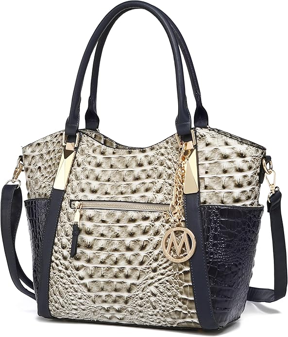 MKF Collection Tote Bag for Women Vegan Leather Shoulder Bag – Top-Handle Purse, Ladies Handbag by Mia K