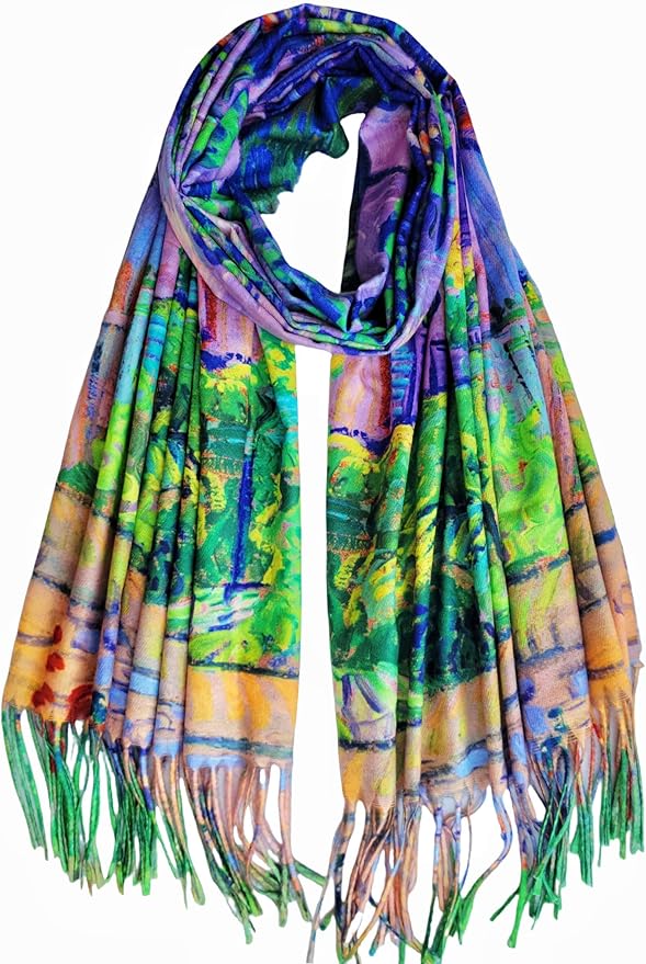 VENVSBEE Van Gogh Art Print Scarf for Women Best Gift Soft Warm Shawl Wrap Pashmina Rave