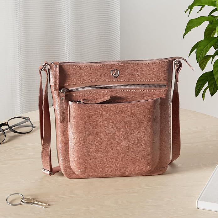 Real Leather Purse for Women Crossbody Bag Travel Shoulder Handbag Small Vintage Pocketbook | Real Leather, Travel, Shoulder, Small, Vintage