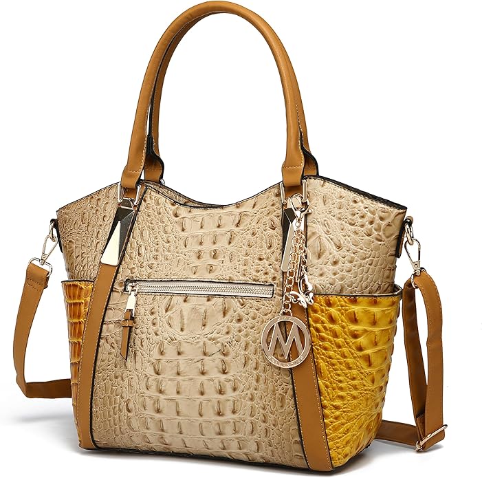 MKF Collection Tote Bag for Women Vegan Leather Shoulder Bag – Top-Handle Purse, Ladies Handbag by Mia K
