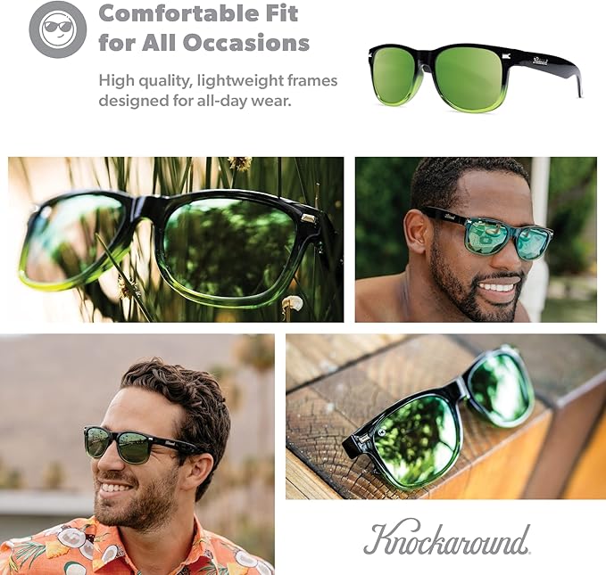 Knockaround Fort Knocks Polarized Sunglasses for Men & Women - UV400 Protection