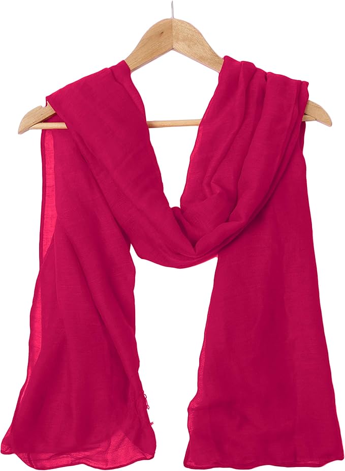 woogwin Women's Cotton Scarves Lady Light Soft Fashion Solid Scarf Wrap Shawl