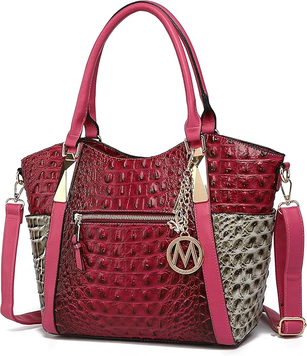 MKF Collection Tote Bag for Women Vegan Leather Shoulder Bag – Top-Handle Purse, Ladies Handbag by Mia K