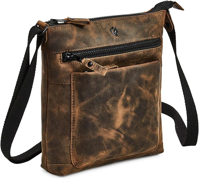 Real Leather Purse for Women Crossbody Bag Travel Shoulder Handbag Small Vintage Pocketbook | Real Leather, Travel, Shoulder, Small, Vintage