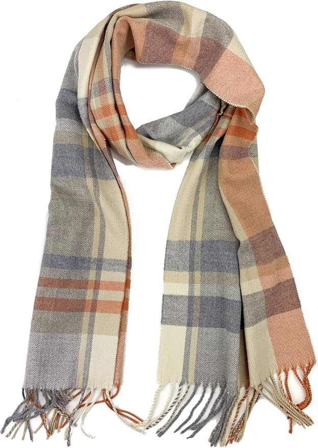 Plum Feathers Super Soft Luxurious Cashmere Feel unisex for Men and Women Winter Scarf