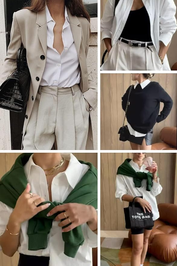 ZEAGOO Button Down Shirt for Women Long Sleeve Blouses Floral Printed Tops Business Casual Work Outfits S-XXL