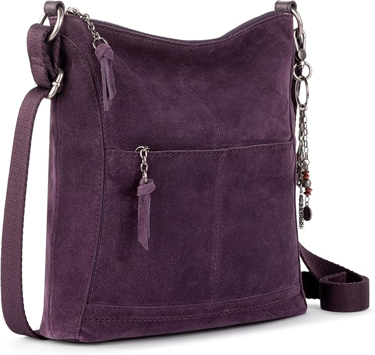 The Sak Lucia Crossbody Bag in Leather, Convertible Purse with Adjustable Strap