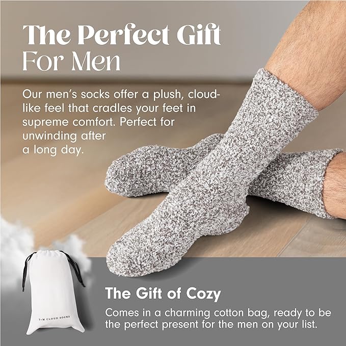 Unboxme Gifts Warm & Cozy Ultra-Luxe Cloud Sock for Women & Men - Super Soft Luxurious Fabric Sleep Socks