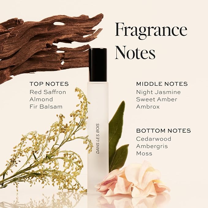 DIME Beauty Perfume Dans Les Bois, 0.34 oz / 10 ml - Travel Fragrance Spray, Feminine and Bold Scent, Hypoallergenic, Clean Perfume, Eau de Toilette For Women