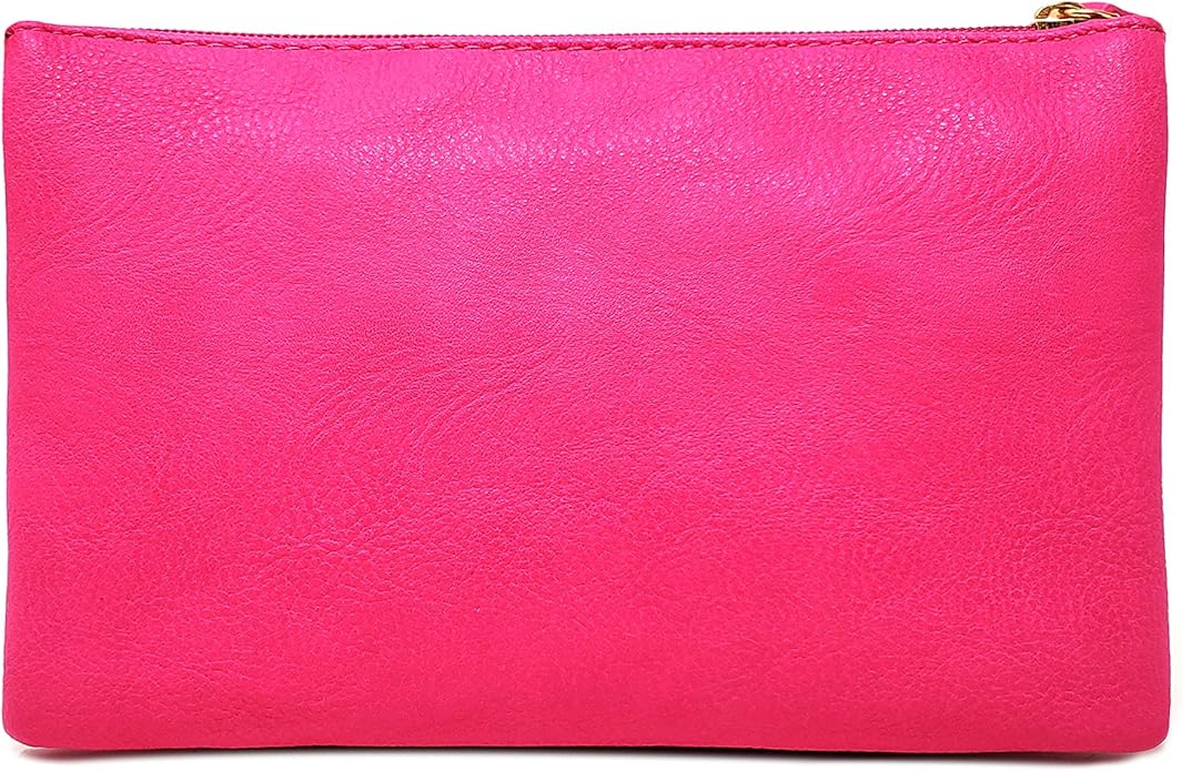 Solene Women's Lightweight Multi Compartment Wristlet Clutch Wallet Crossbody Bag