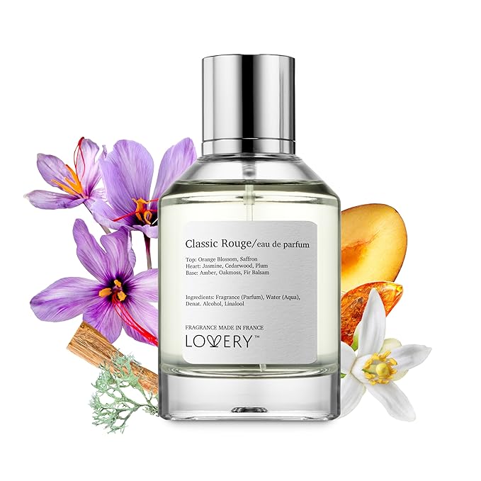 Baccarat Rouge 540 Inspired Perfume - Eau de Parfum for Women & Men, Clean Fragrance Spray, 100ml Perfume, Mom Birthday Gift, Made in France