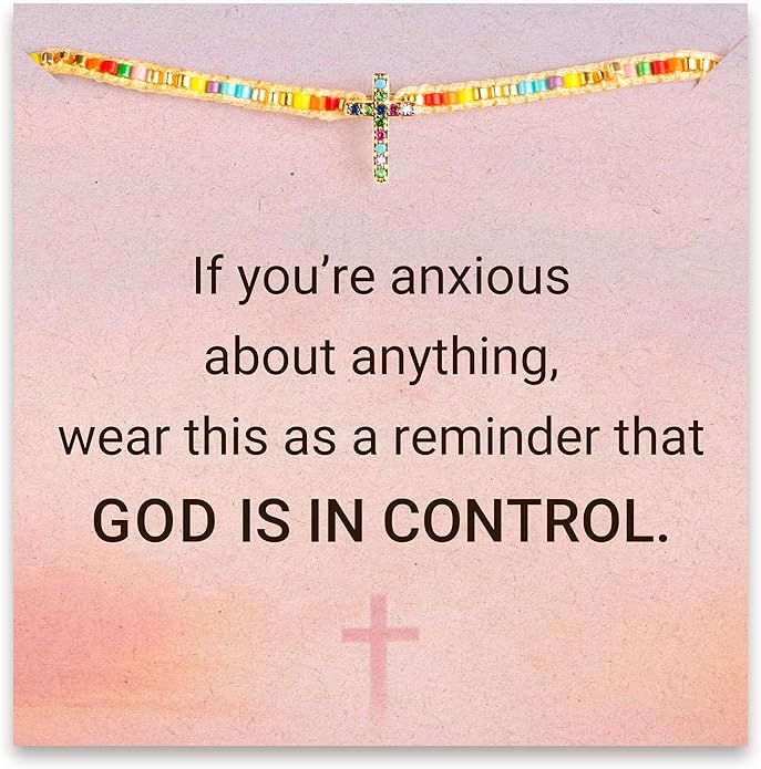 STORYJEWELLERY Christian Gifts for Women, Religious Confirmation and Baptism Gifts, Cross Bracelet for Women, Easter Gift, Encouragement Presents, Christian Jewelry