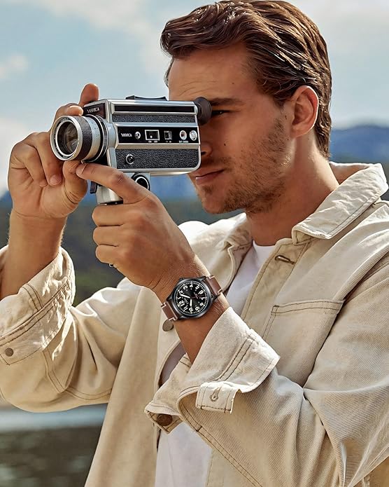 CIVO Analog Wrist Watches for Men: Waterproof Stainless Steel Mens Watches - Silver Watch with Easy Read Dial Men's Watch for Gift