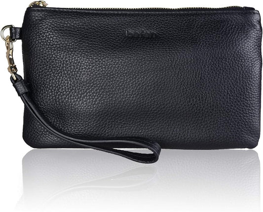 befen Genuine Leather Wristlet Clutch RFID Blocking Bag Cell Phone Wallet Purse Wristlet Wallet Purses and Handbags for Women