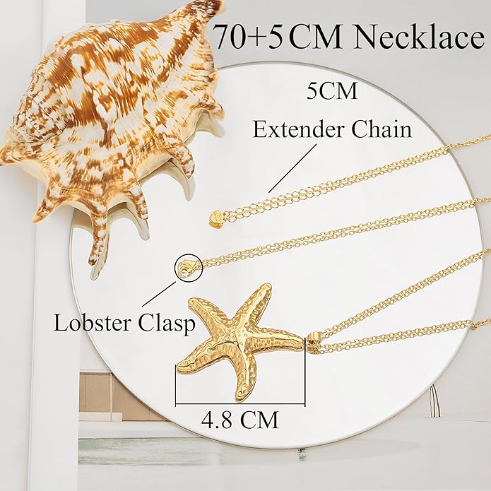 SOFYBJA 18K Gold Plated Circle Pendant Necklace Long Satellite Beaded Chain Jewelry for Women Dainty Hammered Karma Open Circle Charm Geometric Necklace
