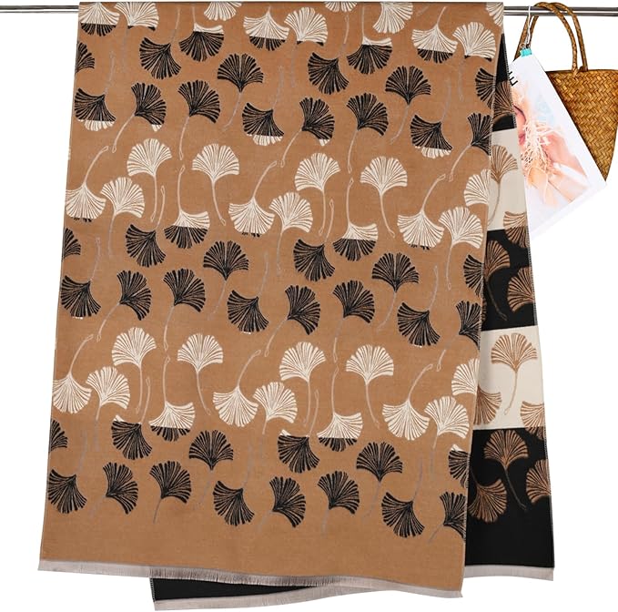 EXTREE Scarfs for Women Pashmina Silky Shawl Wrap for Evening Dressing Blanket Open Front Poncho Cape