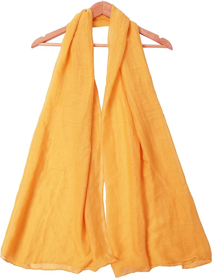 woogwin Women's Cotton Scarves Lady Light Soft Fashion Solid Scarf Wrap Shawl