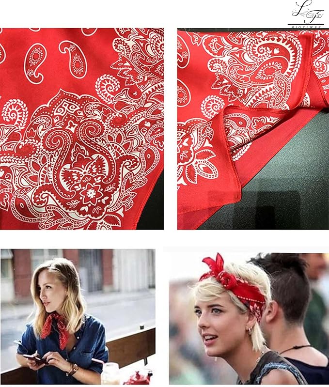 Satin Bandanas Head Scarf For Women Hair Scarves Accessories Lightweight Fashion Wrap Neck Silk Sleeping Headscarf